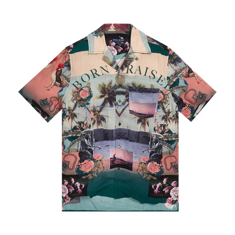 Buy Born x Raised Indian Summer Print Button-Up Shirt 'Multicolor