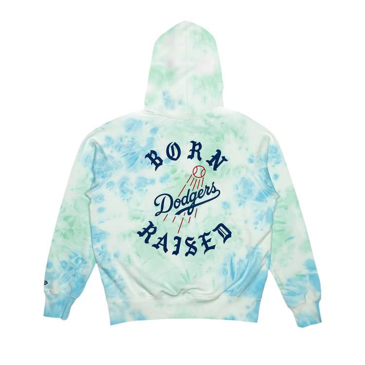 Buy Born x Raised Los Angeles Dodgers Tie Dye Hoodie 'Aqua' - 0724