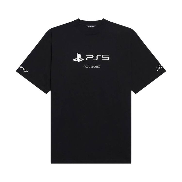 Balenciaga Playstation Boxy T-Shirt Black/White