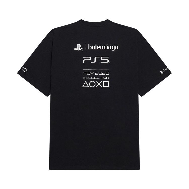 Balenciaga Playstation Boxy T-Shirt Black/White