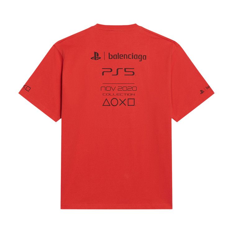 Balenciaga Playstation Boxy T-Shirt Vermillon/Black