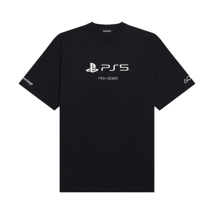 Buy Balenciaga Playstation Boxy Long-Sleeve Tee 'Black/White