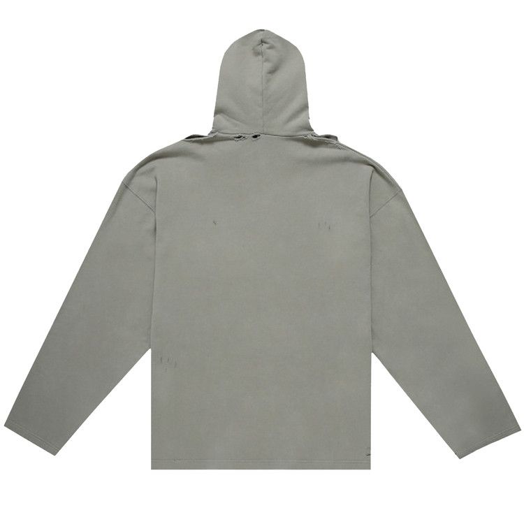 Balenciaga Blurry Logo Hoodie Steel Grey/Black