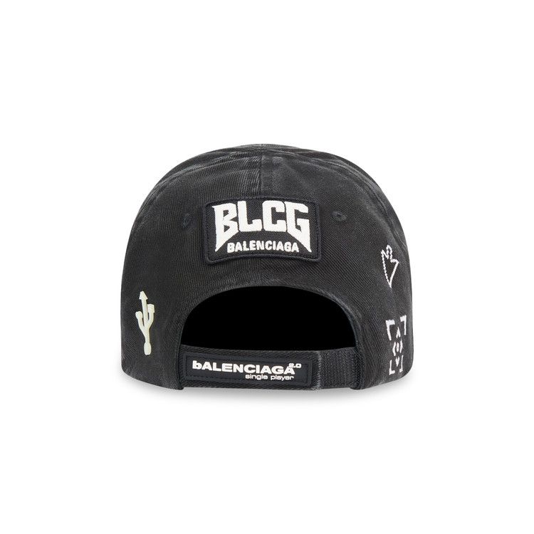 バレンシアガBALENCIAGA21AWGamerEmbroidered Hat Balenciaga Embroidered Denim Gamer Hat – Justin Reed