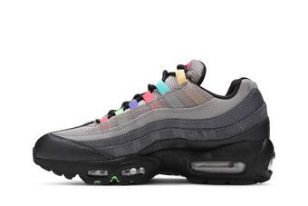 ★美品★ NIKE AIR MAX 95 SE 24cm DD1502-001 Nike Air Max 95 SE Black/Light Charcoal New Sneakers Size