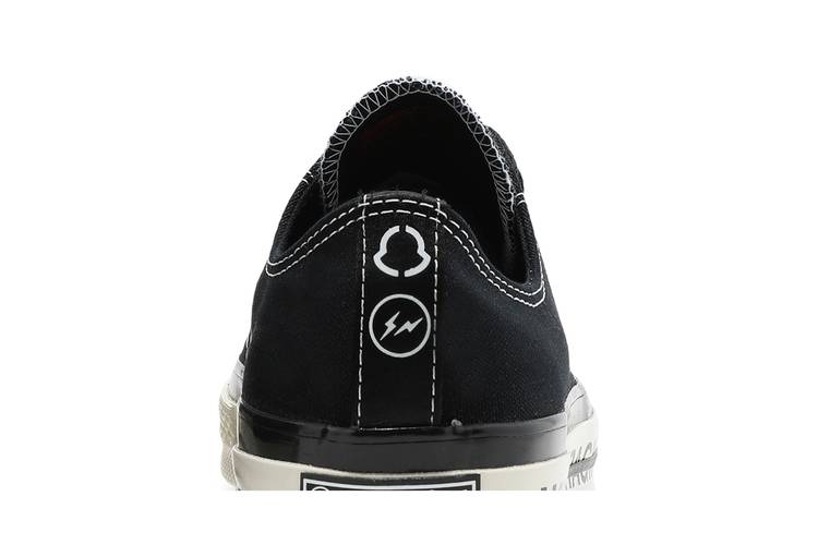 Buy Fragment Design x Moncler x Chuck 70 Low 'Black' - 172320C | GOAT