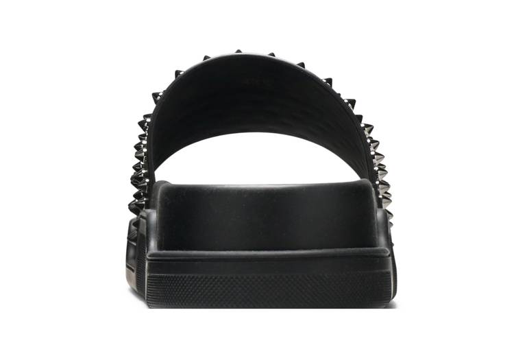 Buy Christian Louboutin Pool Roc Slide 'Black Gold Spikes' - 1210886 M039