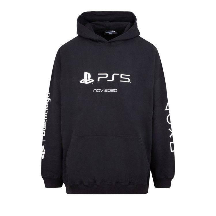 Balenciaga Playstation Boxy Hoodie Black