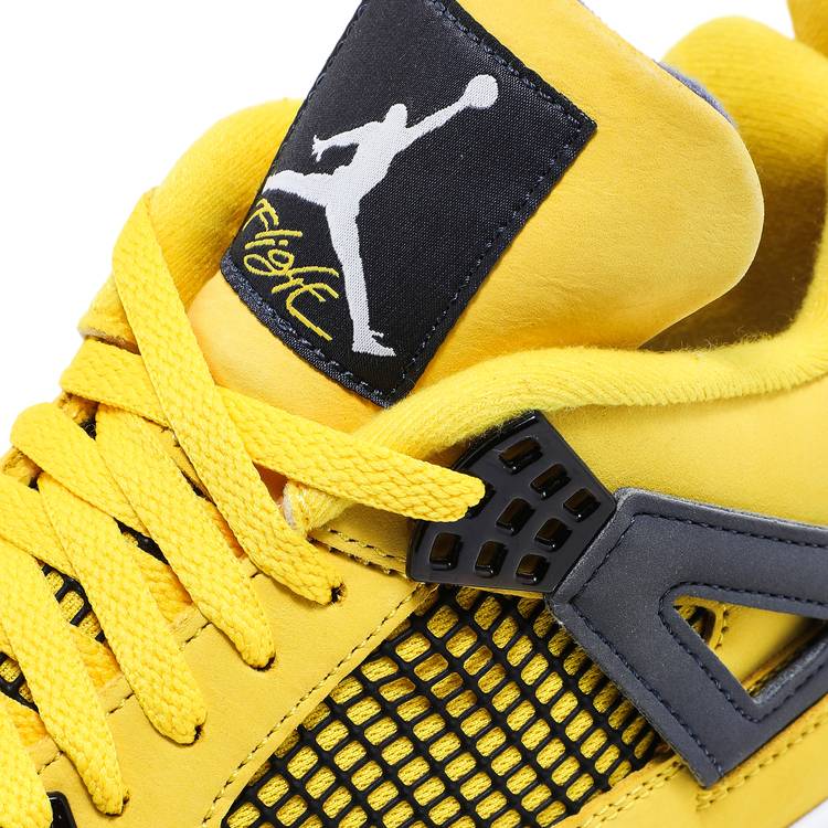 Air Jordan 4 lV Retro Yellow 'Lightning' 2021 Mens sz 13