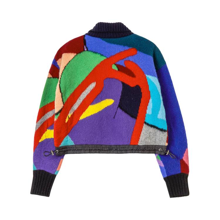 Sacai x KAWS Jacquard Knit Pullover 'Multicolor' | GOAT