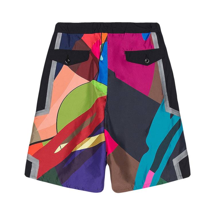 Buy Sacai x KAWS Print Shorts 'Multicolor' - 2102569 M 9261 | GOAT