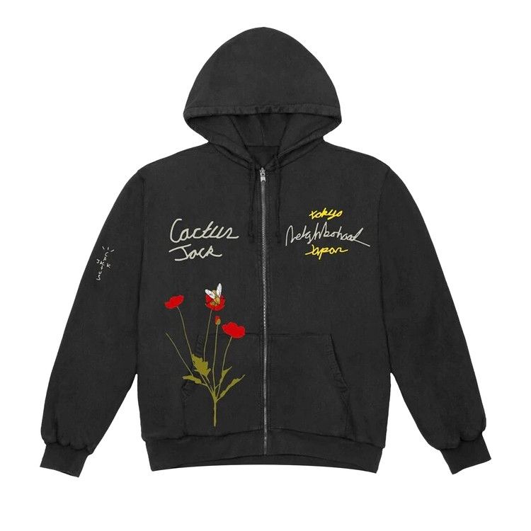 Cactus Jack by Travis Scott x Neighborhood Carousel Hoodie 'Black'