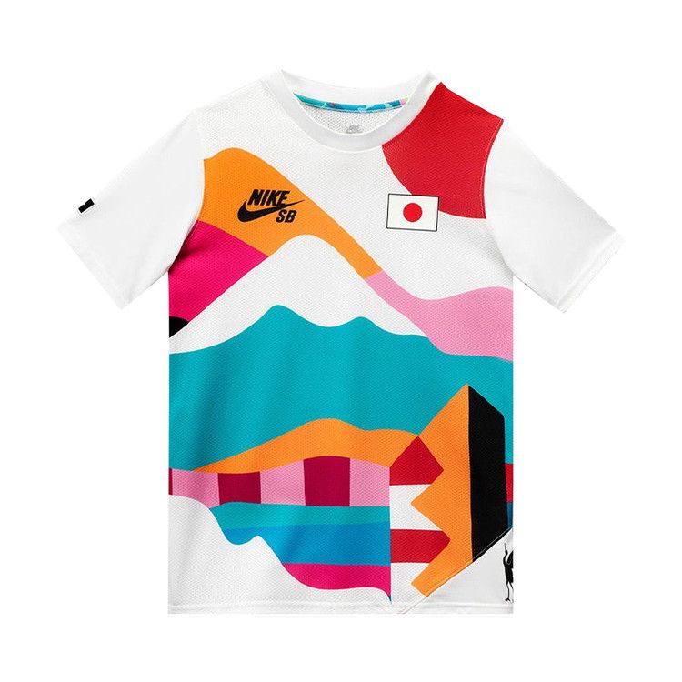 Nike SB X Parra Japan Federation Kit Crew Jersey White/Black
