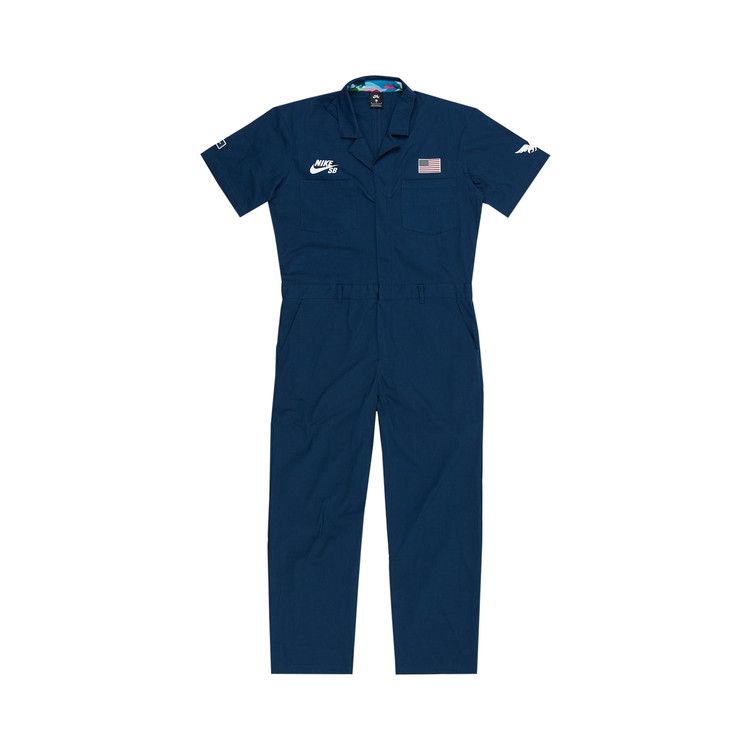 Nike SB X Parra Usa Federation Kit Skate Coveralls Brave Blue/White