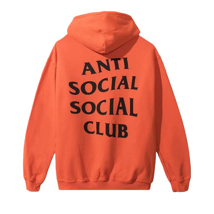 Orange anti outlet social club hoodie