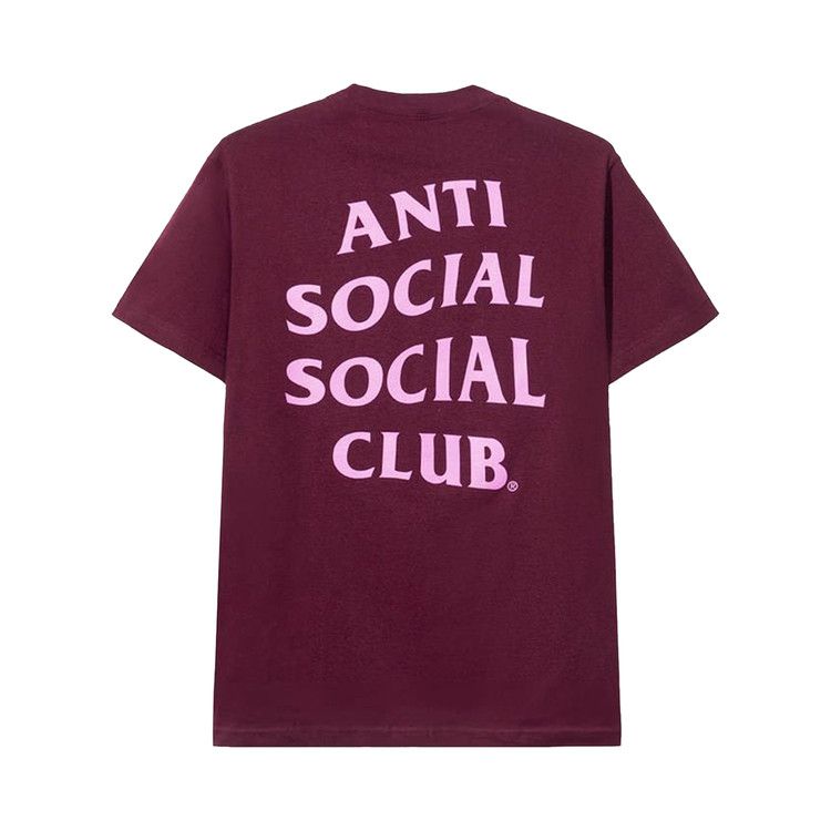 Buy Anti Social Social Club Read Receipts Tee 'Maroon' - 0657