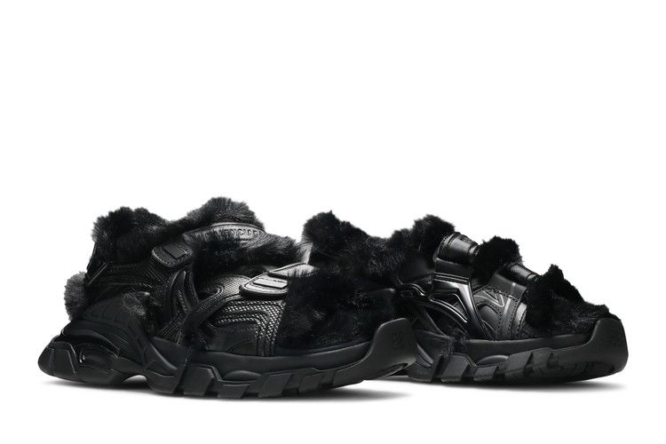 Balenciaga Wmns Furry Sandal 'Black'