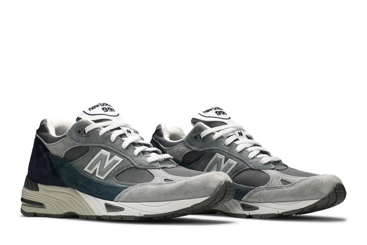 スニーカー New Balance 991 Nu Block Grey Size 10.5 - New Balance 991 Nu Block Pack M991NGO grey/olive