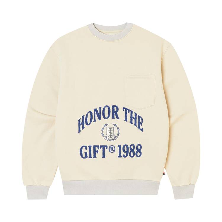 Buy Honor the Gift 1988 Logo Crewneck Off White HTG2009004 OFF