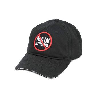 Buy Vetements No Mainstream Logo Cap 'Black' - UA52CA700B BLAC | GOAT