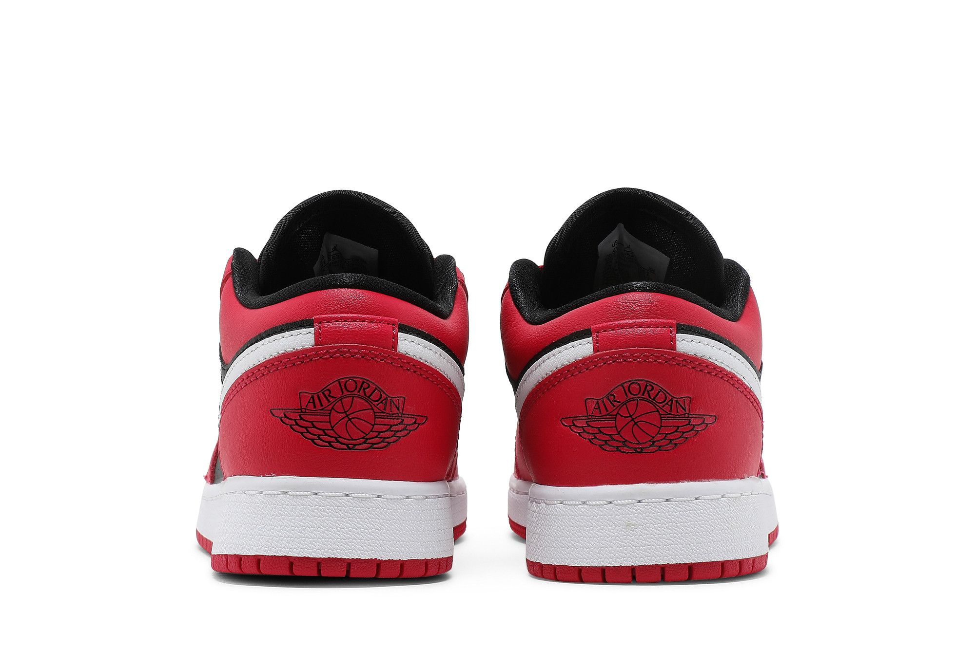 Pre-owned Air Jordan 1 Low Gs 'black Very Berry' In Red