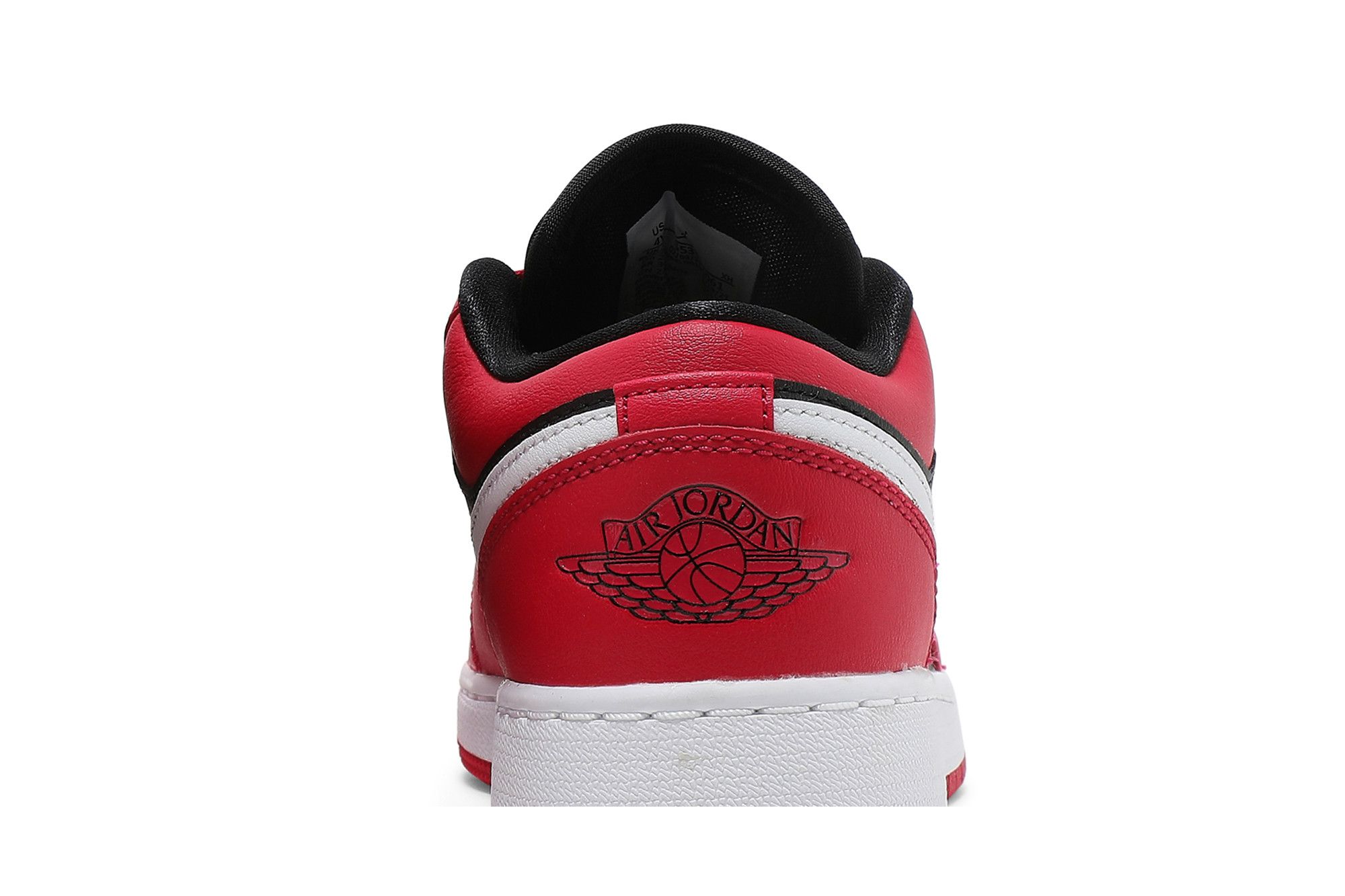 Pre-owned Air Jordan 1 Low Gs 'black Very Berry' In Red