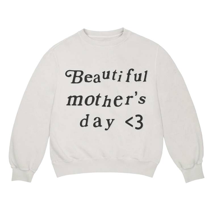 Buy Kanye West Beautiful Mother's Day Crewneck 'White' - 2076 100000106BMDC  WHIT
