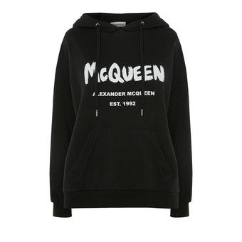 Buy Alexander McQueen Graffiti Sweatshirt 'Black