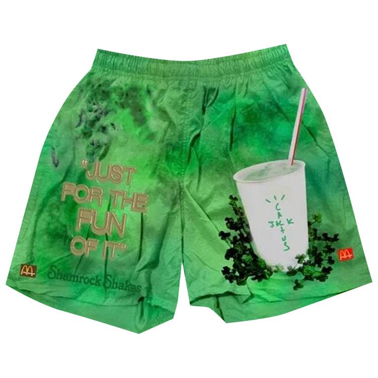 Buy Cactus Jack by Travis Scott x McDonald's Shamrock Shake Shorts