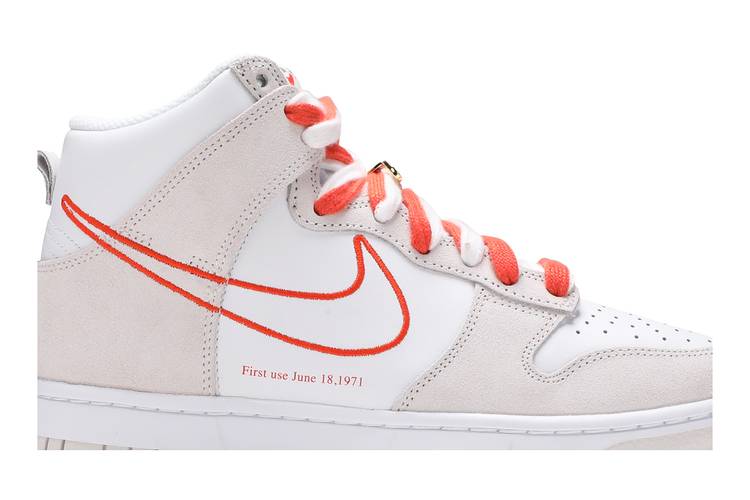 Wmns Dunk High SE 'First Use Pack - White Orange' | GOAT