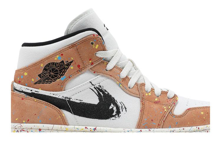 Air Jordan 1 Mid SE 'Brushstroke Paint Splatter'