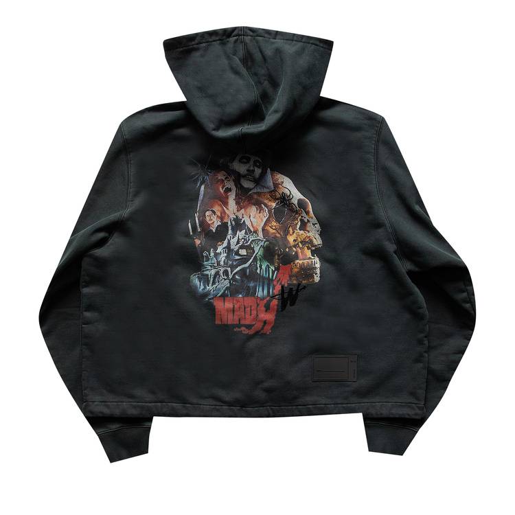 Buy We11done Horror Movie Zip-Up Hoodie 'Black' - WD TH9 20