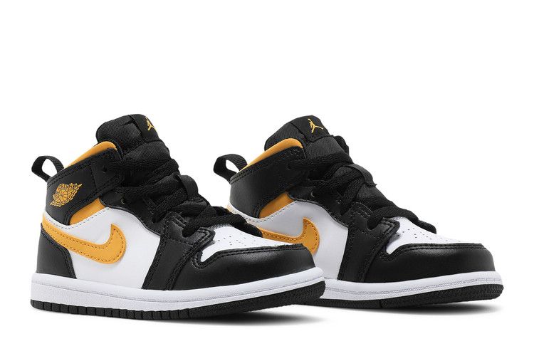 Air Jordan 1 Mid Td Black University Gold