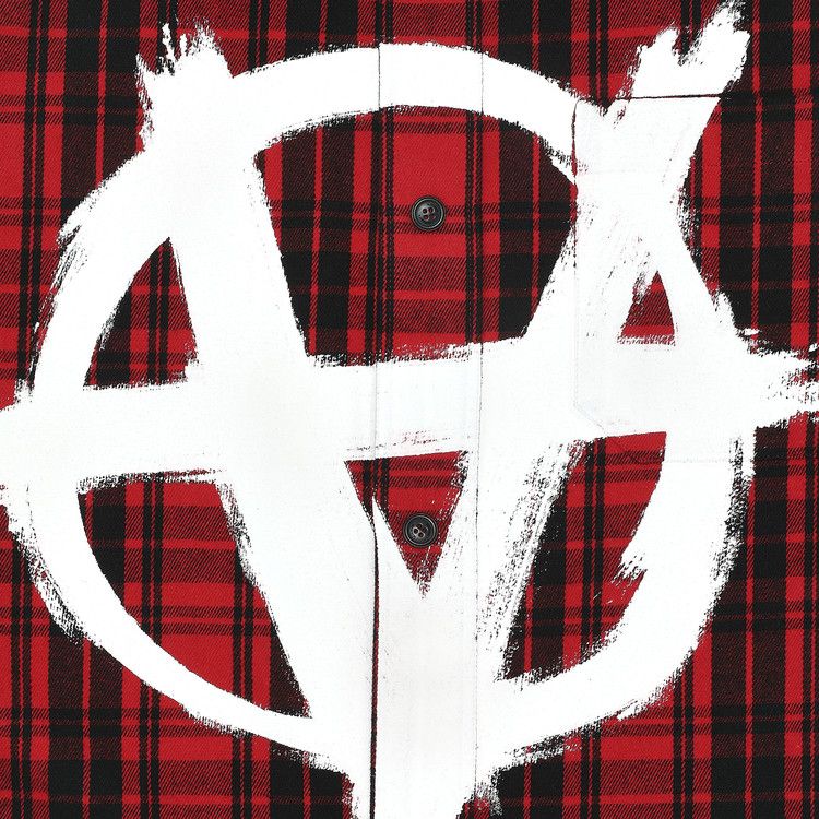 ［新品］VETEMENTS ANARCHY LOGO FLANNEL SHIRT Buy Vetements Double Anarchy Logo Flannel Shirt 'Black/White Check