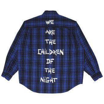 Buy Vetements Anarchy/Children Of The Night Flannel Shirt