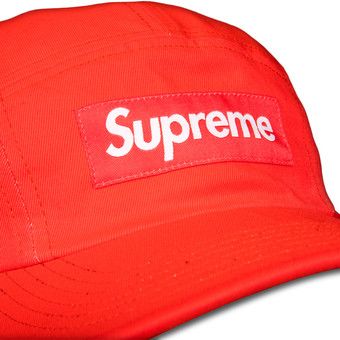 Buy Supreme Washed Chino Twill Camp Cap 'Neon Red' - FW21H90 NEON