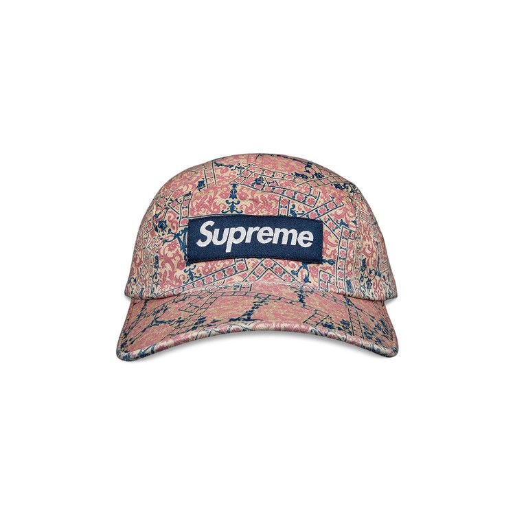 Buy Supreme Washed Chino Twill Camp Cap 'Floral Cards' - FW21H90