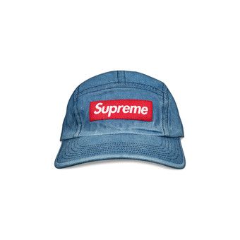 Buy Supreme Washed Chino Twill Camp Cap 'Denim' - FW21H90