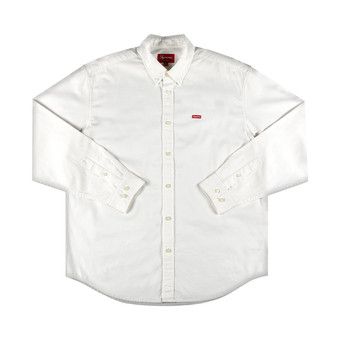 Buy Supreme Small Box Twill Shirt 'White' - FW21S30 WHITE | GOAT