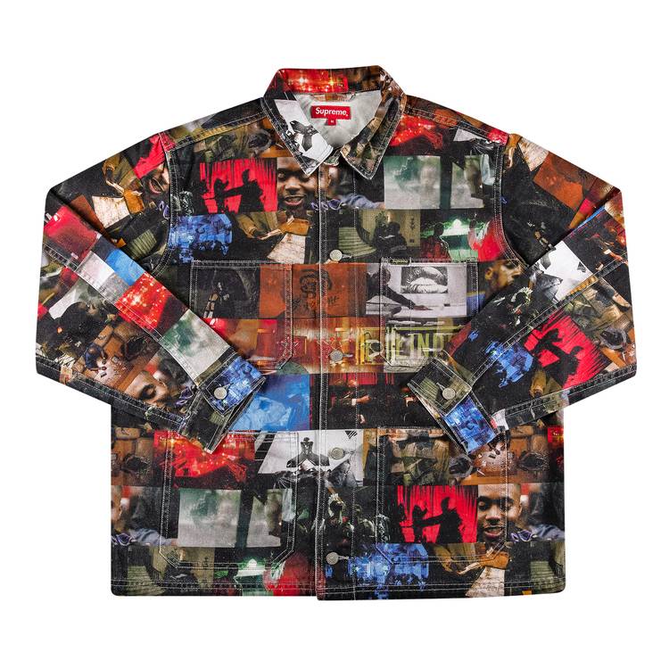 Buy Supreme Nas and DMX Collage Denim Chore Coat 'Multicolor