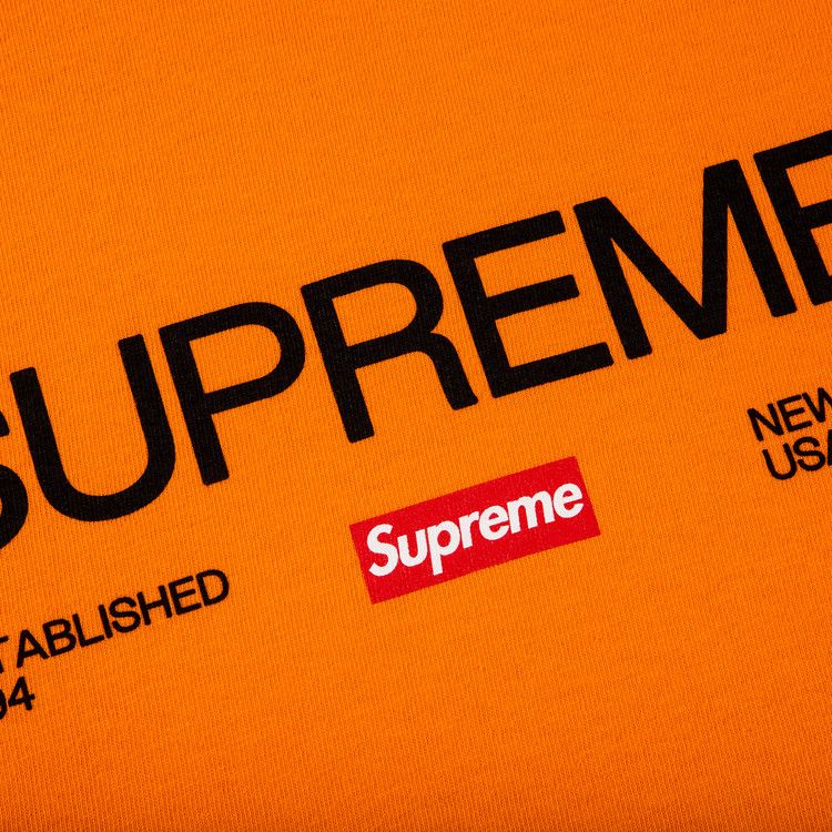Supreme Est. 1994 Tee 'Orange' | GOAT