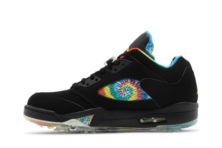 Buy Air Jordan 5 Low Golf 'Peace & Love - Black' - CW4205 Buy Air Jordan 5 Low Golf 'Peace & Love - Black' - CW4205