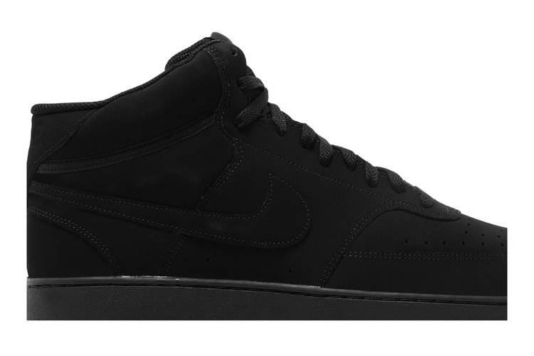 nike court vision mid black