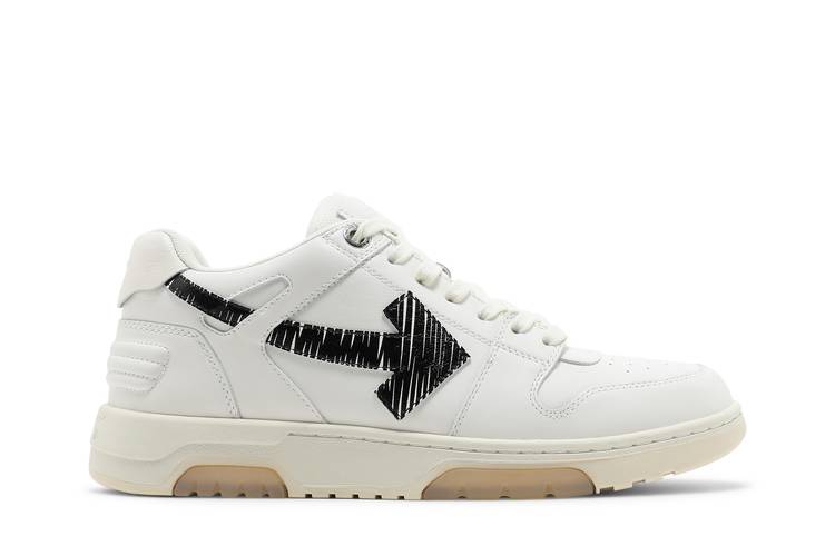 Off-White Out of Office Grey Arrow Calf Leather Pink / White Low Top  Sneakers - Sneak in Peace