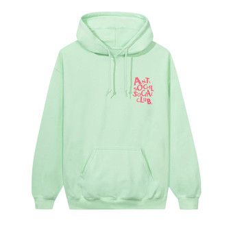 Assc cancelled top hoodie white / green