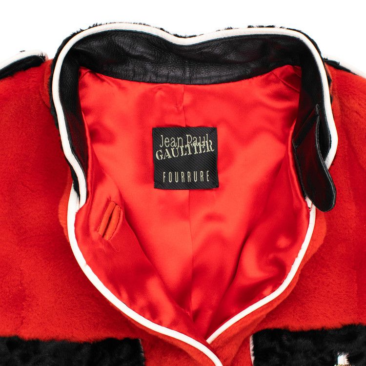 Buy Vintage Jean Paul Gaultier Mink Fur Napoleon Jacket 'Black