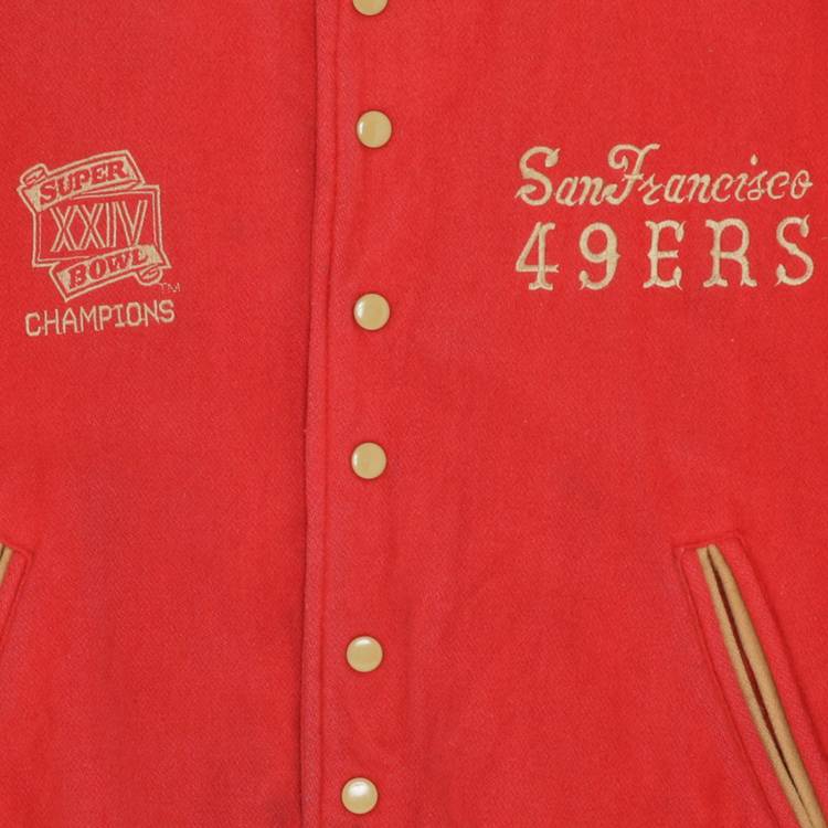 Shop New Era San Francisco 49ers MA-1 Bomber Jacket 13118263 red