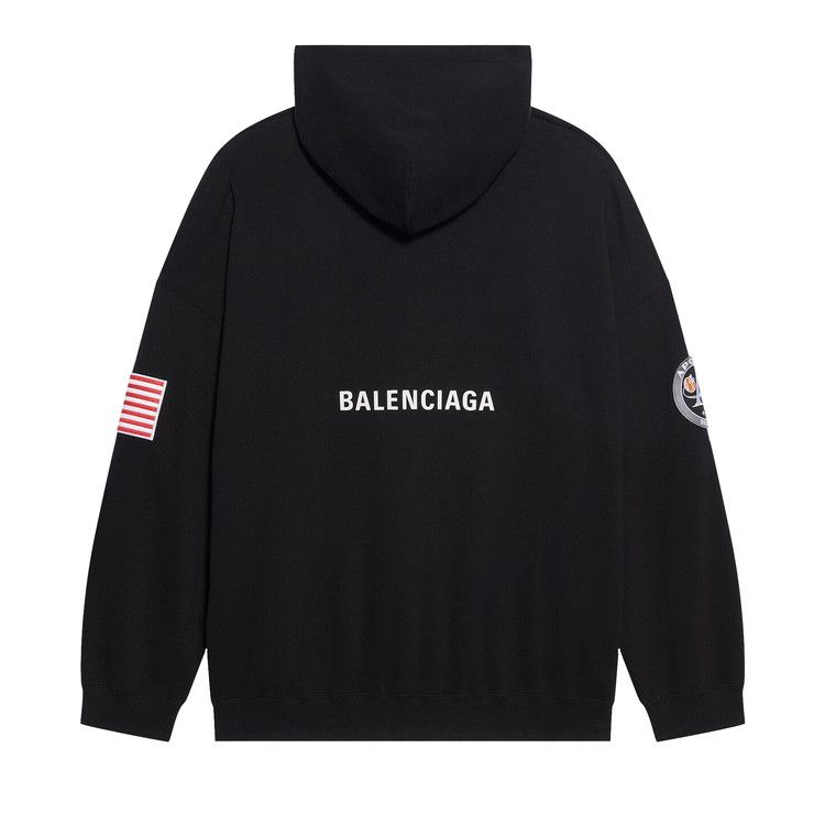 Balenciaga Boxy Hoodie Black/White