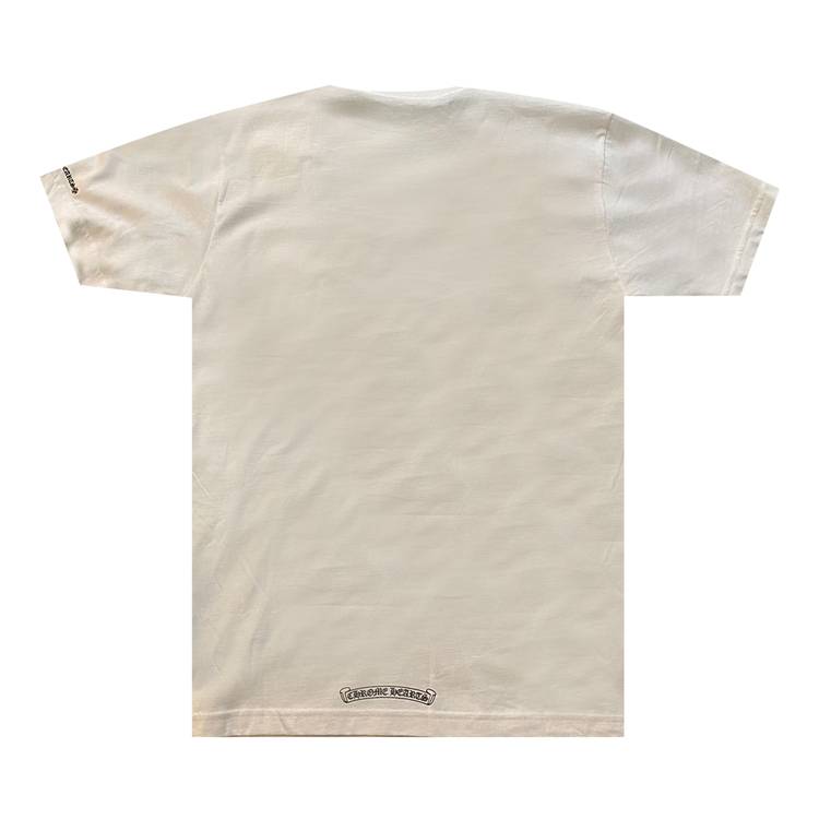 Chrome Hearts Neck Logo Tee 'White' | GOAT