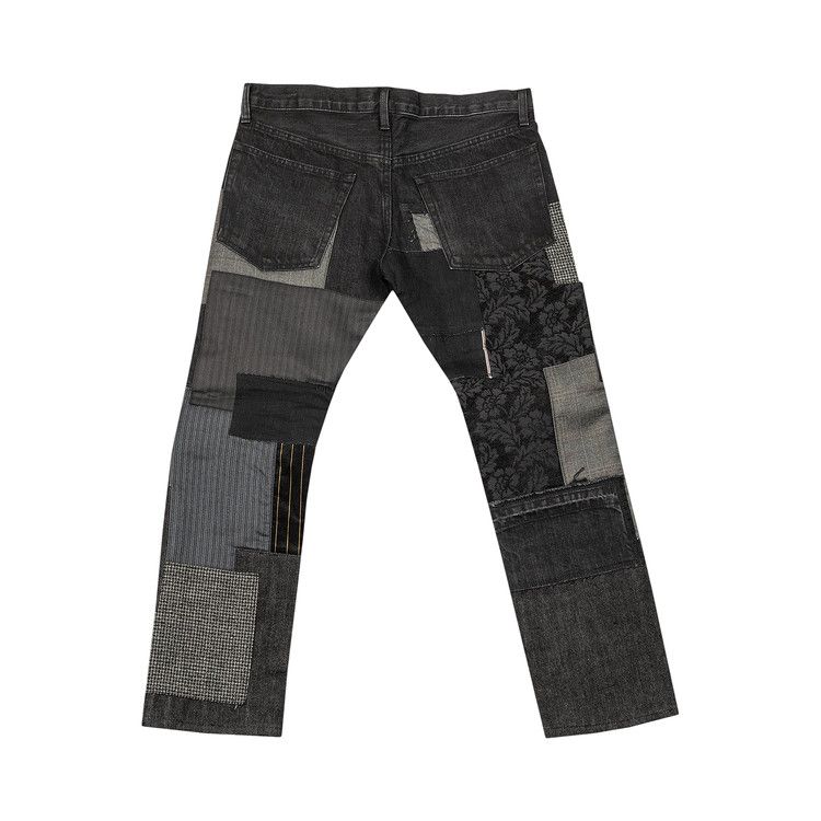 Buy Junya Watanabe Patchwork Denim Trouser 'Black' - WH P018 051